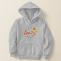 Smile Sunflower Kids’ Hoodie | Positive Vibes