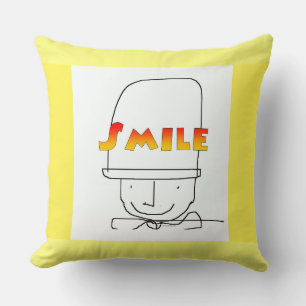 Smile Sunny Yellow Happy Upbeat Cushion