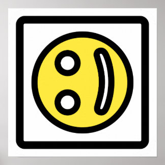 Smile That’s Not Quite Right – Artistic Face Print