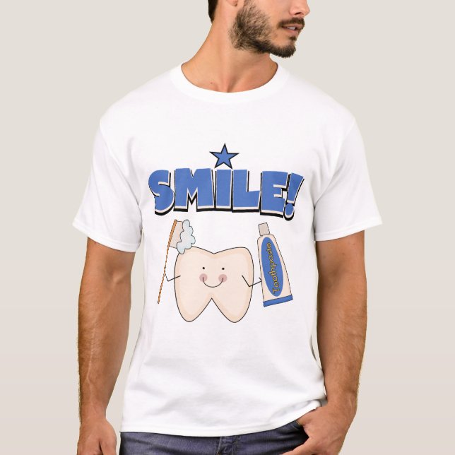SMILE - Tooth T-shirts and Gifts (Front)