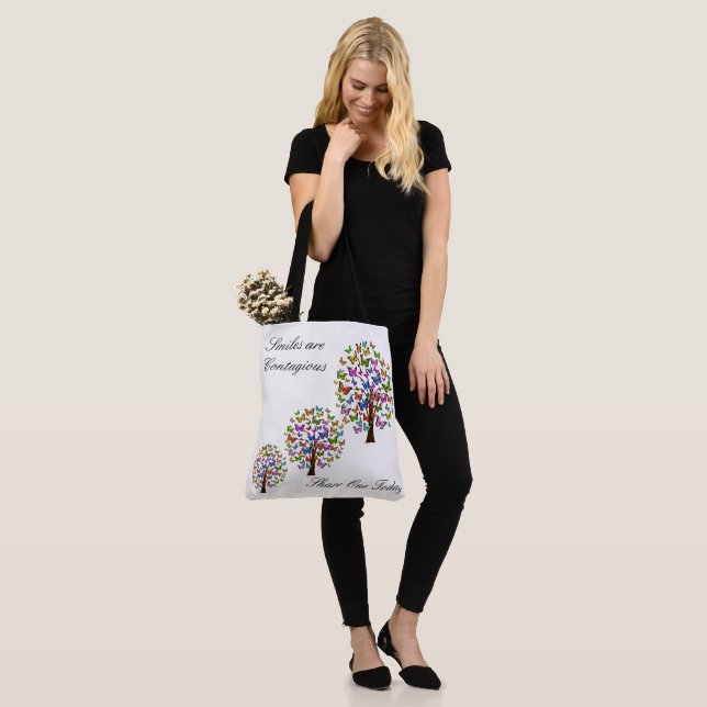 Smile Tote Bag (On Model)