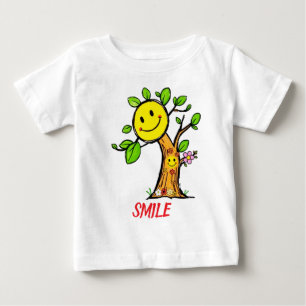 "Smile Tree" Positive Vibes  Baby T-Shirt