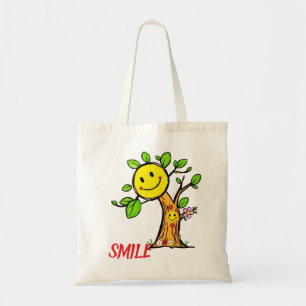 "Smile Tree" Positive Vibes  Tote Bag