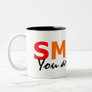SMILE Two-Tone COFFEE MUG