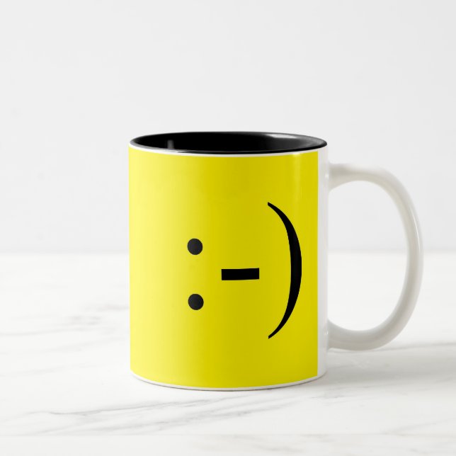 Smile Two-Tone Coffee Mug (Right)