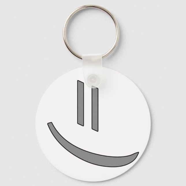 = smile web style key ring (Front)