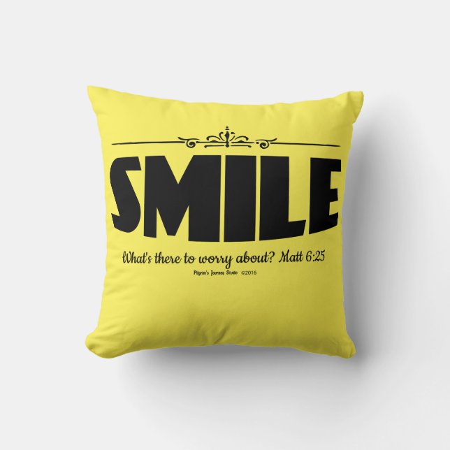 Smile Why Worry Cushion (Front)