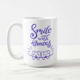 Smile With Braces Smiling Teeth Coffee Mug