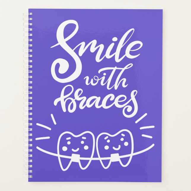 Smile With Braces | Smiling Teeth Planner (Front)