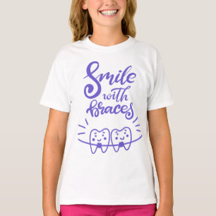 Smile With Braces   Smiling Teeth T-Shirt