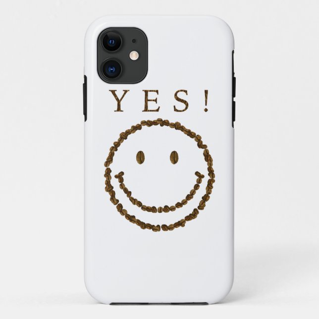 Smile with Coffee Beans Case-Mate iPhone Case (Back)