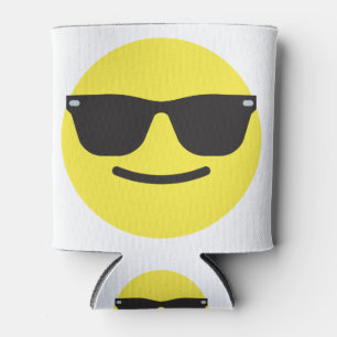 Smile With Sunglasses Face Emoji Mug Can Cooler