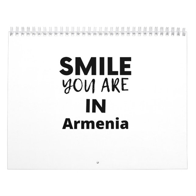 SMILE YOU ARE IN Armenia Calendar (Cover)