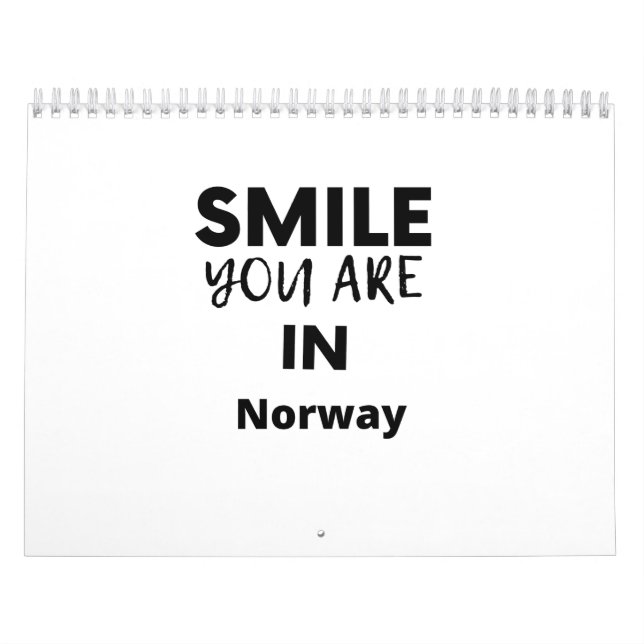 SMILE YOU ARE IN Norway Calendar (Cover)
