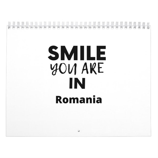SMILE YOU ARE IN Romania Calendar (Cover)