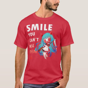 Smile You Cant Kill Them All Girl Reaper T-Shirt