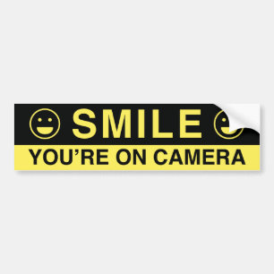 Smile You’re On Camera Bumper Sticker
