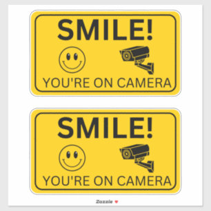 Smile Your On Camera Signs, Video Surveillance