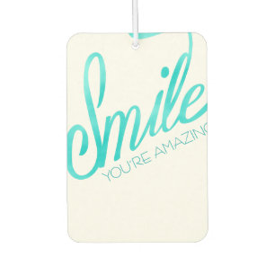 Smile You're Amazing Car Air Freshener
