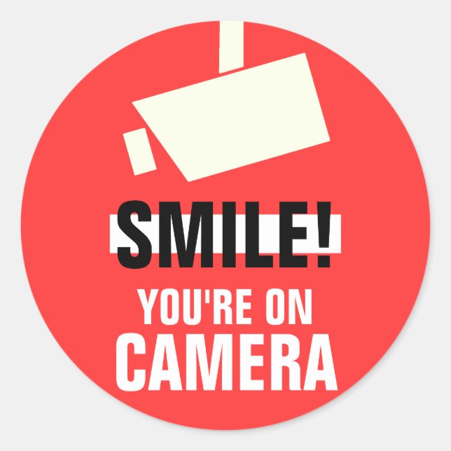 Smile! You're On Camera Stickers (Front)