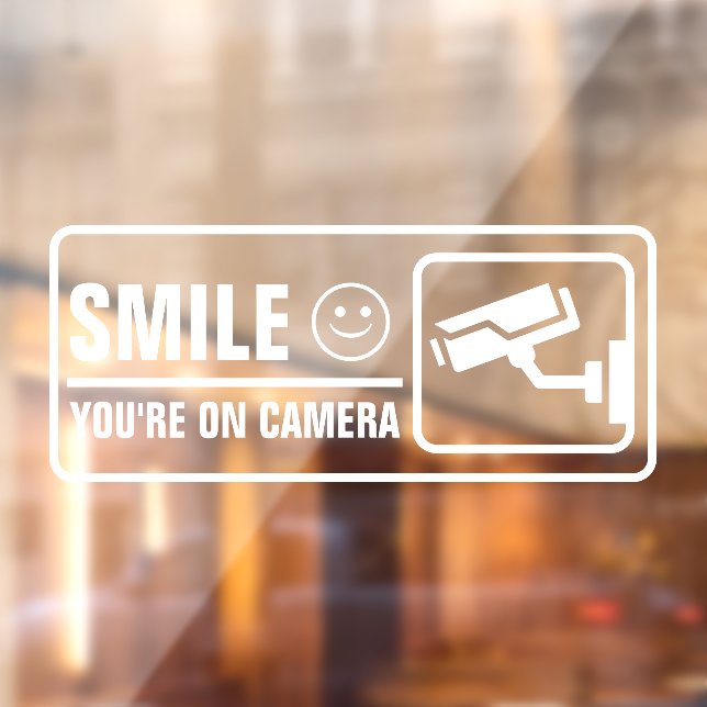 Smile You're On Camera Window Cling (Sheet 2)