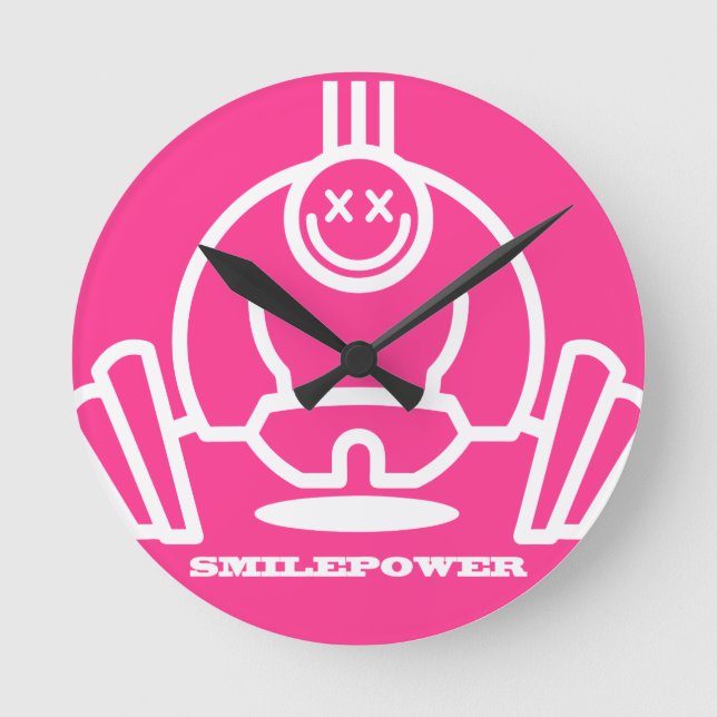 Smilepower Round Clock (Front)