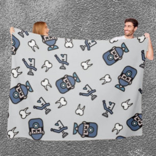 Smiles All Around – Dentist Fleece Blanket