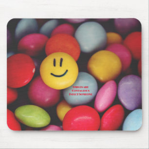Smiles are Contagious Mouse Mat
