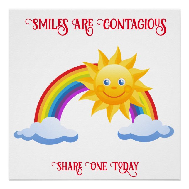 Smiles Are Contagious  Poster (Front)