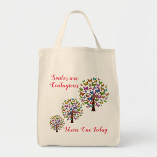 Smiles Are Contagious Tote Bag