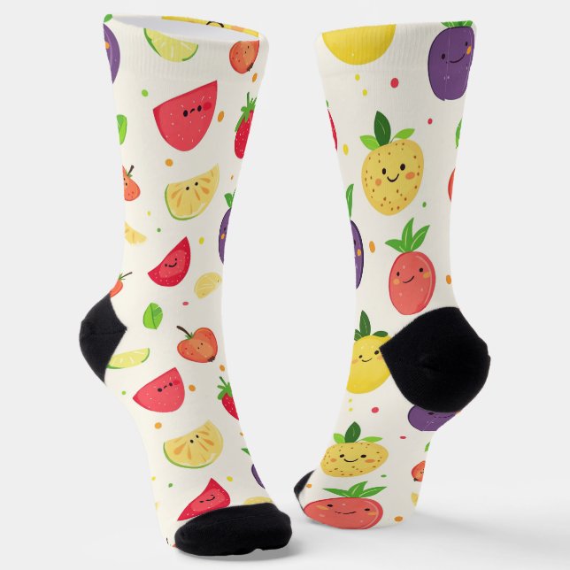 Smiles berries  socks (Angled)