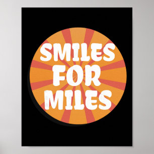 Smiles For Miles Fun Positive Energy Yoga Sunrise Poster