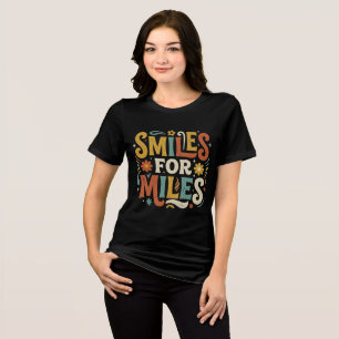 Smiles For Miles Retro Positive Boho Tri-Blend Shirt