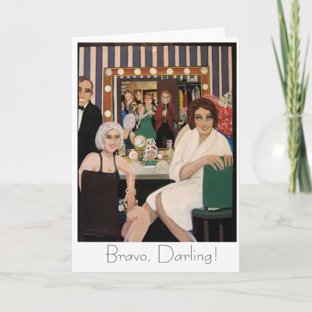 Smiles Of An Opening Night card, Bravo, Darling! Card (Front)