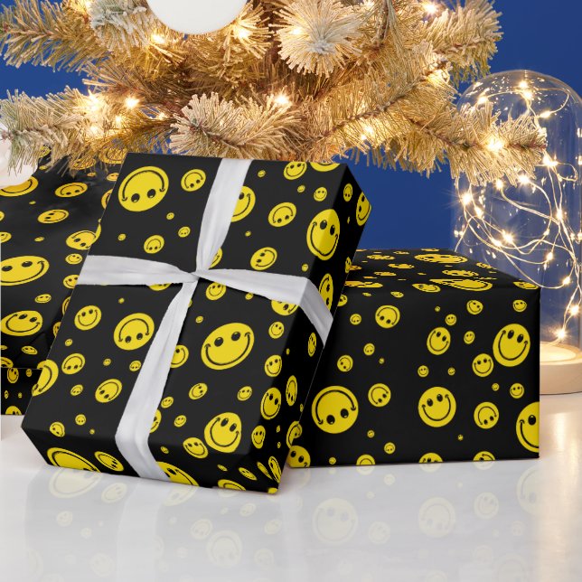Smiles Polka Dots Wrapping Paper (Holidays)
