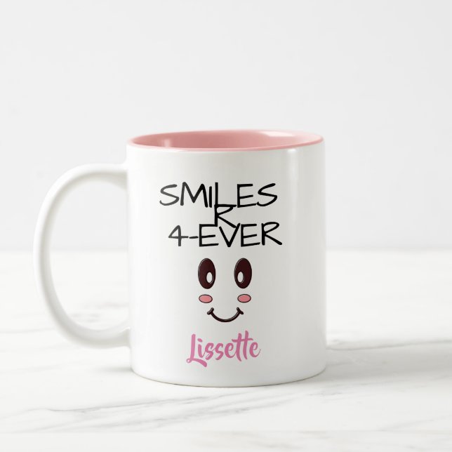 SMILES R 4-EVER (PERSONALIZED) MUG (Left)