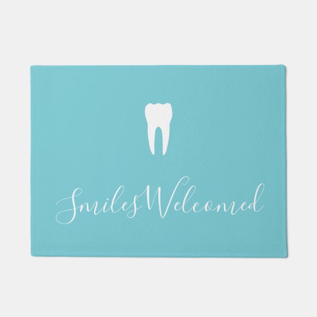 Smiles Welcomed Floormat Doormat (Front)