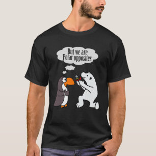 Smiletees a Polar Bear Proposing to Penguin T-Shirt