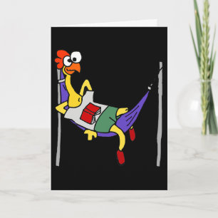 Smileteesanima Funny Rubber Chicken Sleeping In Ha Card