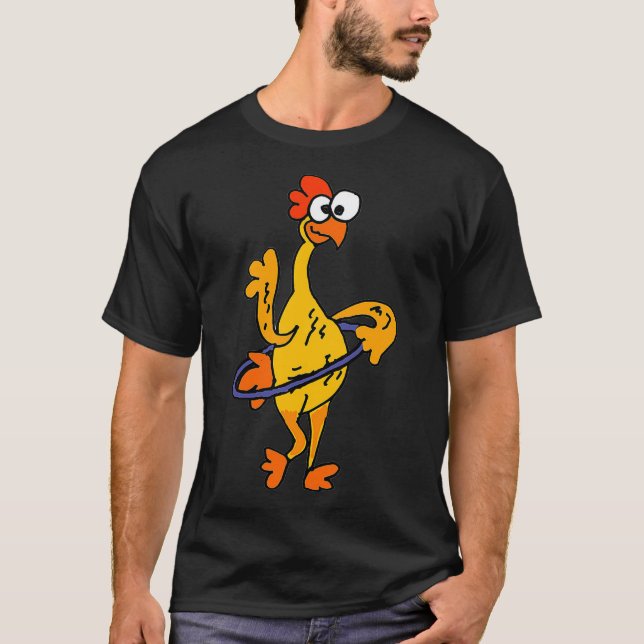 SmileteesFunny Funny Rubber Chicken Hula Hoop  T-Shirt (Front)