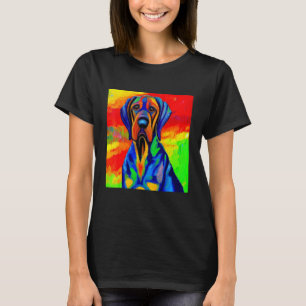 Smileteespets Bloodhound Puppy Dog Pop Art T-Shirt