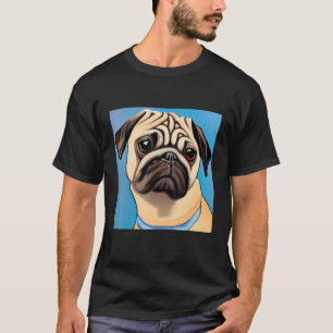 Smileteespets Pug Puppy Dog Cubism Art T-Shirt