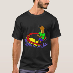 Smileteessports Funny Sea Otter Riding Jet Ski T-Shirt