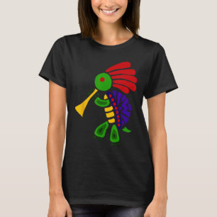 Smiletodaytees Funky Turtle Dancing Kokopelli T-Shirt