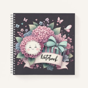  Smiley Blossoms – Cute Floral Gift Notebook for K