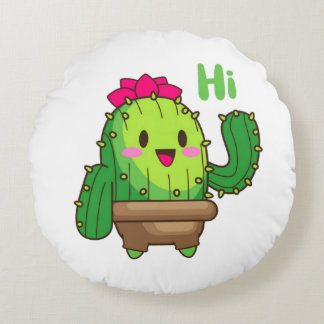 Smiley Cactus Pillow – Hello Plant Design