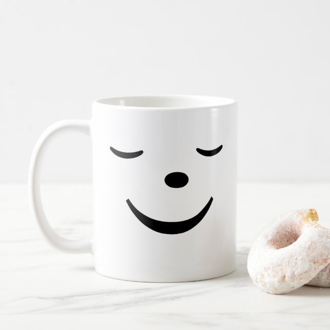 Smiley Face Coffee Mug (With Donut)