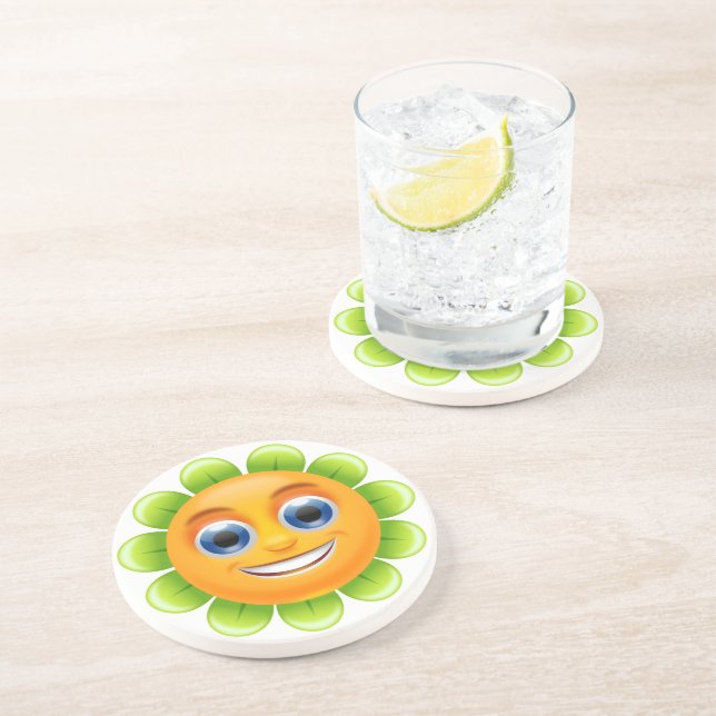 SMILEY FACE FLOWER COASTER (Side)