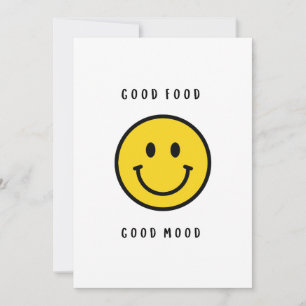 Smiley face gift, emoji face invitation