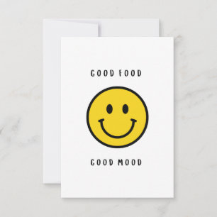 Smiley face gift, emoji face thank you card